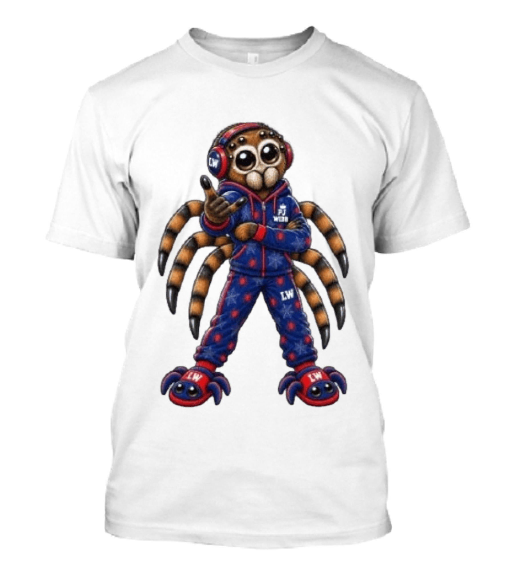 PJ Black Spidey PJ Webb LW Spider Character In Blue Red Outfit T-Shirt