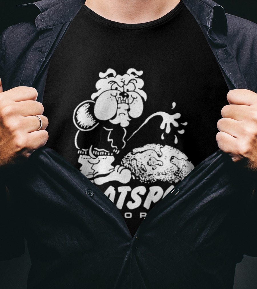 Flatspot Records Piss Off Character Graphic With Store Name T-Shirt