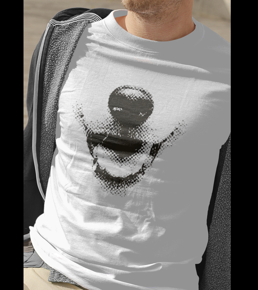Smiley Neiro Shiba Dotwork T-Shirt