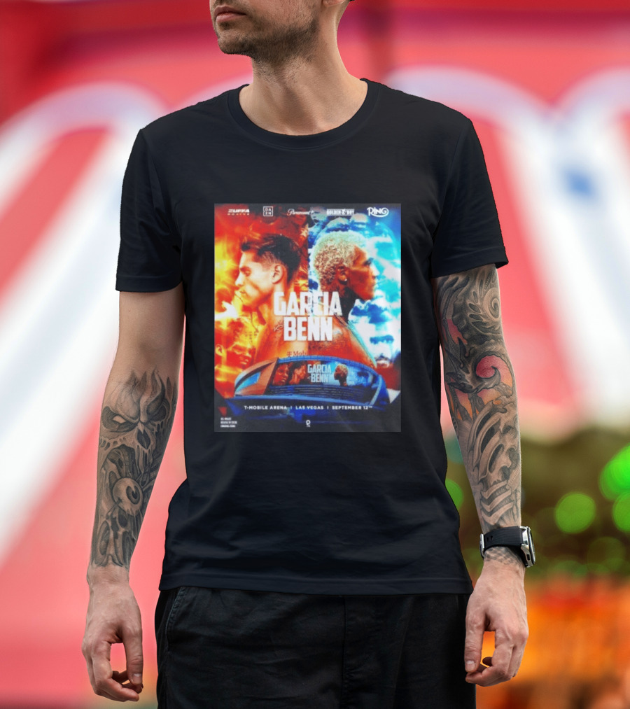 Garcia Vs Benn Live Fight DAZN Mobile Arena Las Vegas September 12th T-Shirt