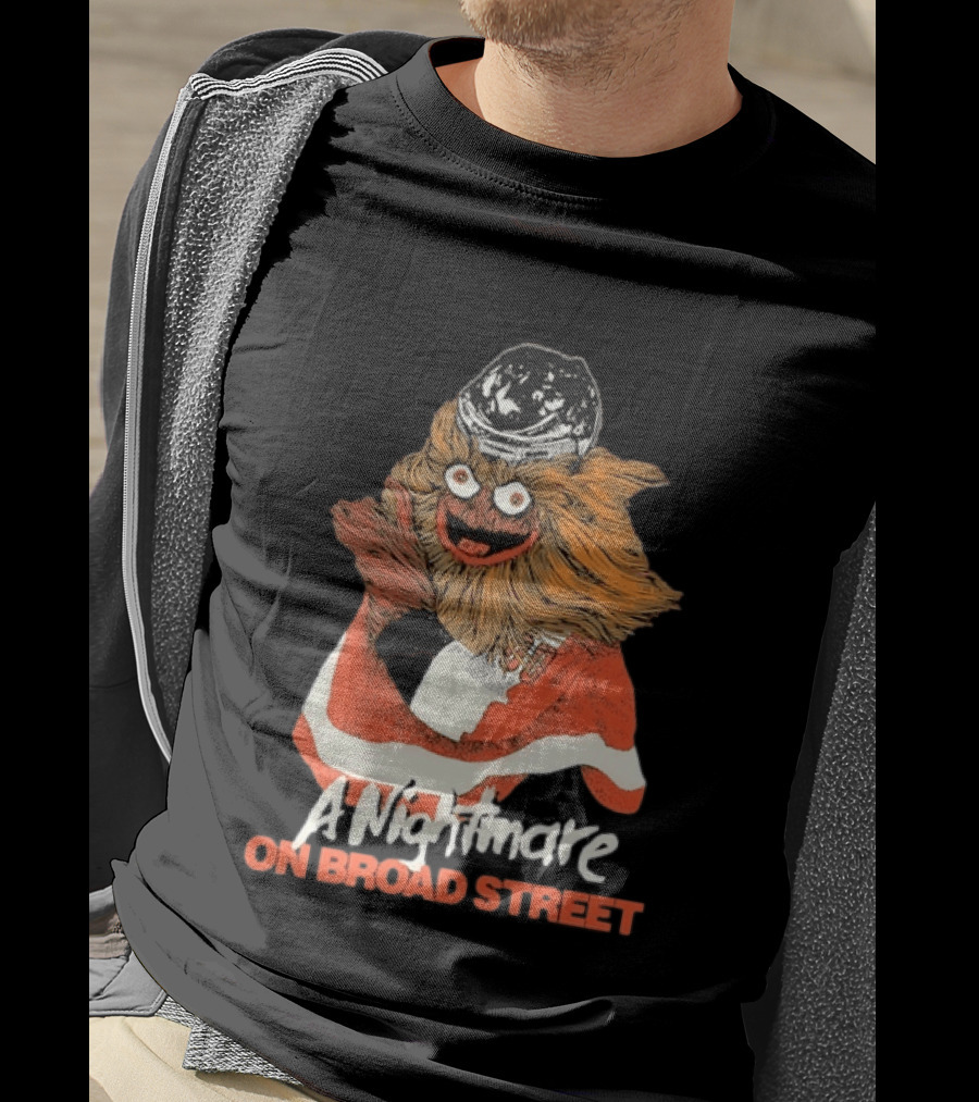 Philadelphia Flyers Gritty A Nightmare On Broad Street T-Shirt
