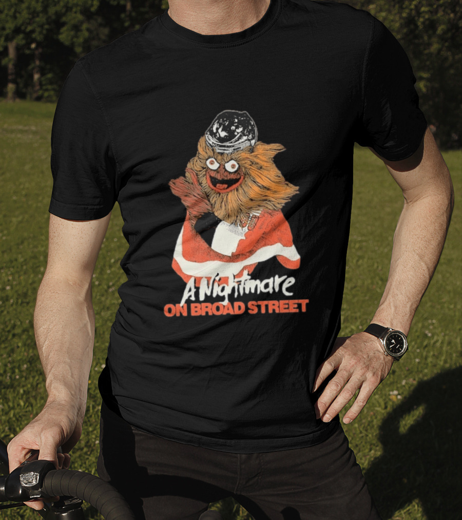 Philadelphia Flyers Gritty A Nightmare On Broad Street T-Shirt