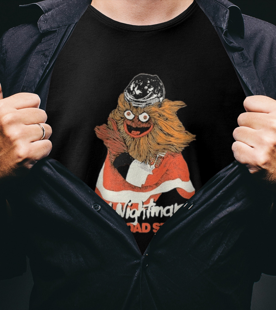 Philadelphia Flyers Gritty A Nightmare On Broad Street T-Shirt