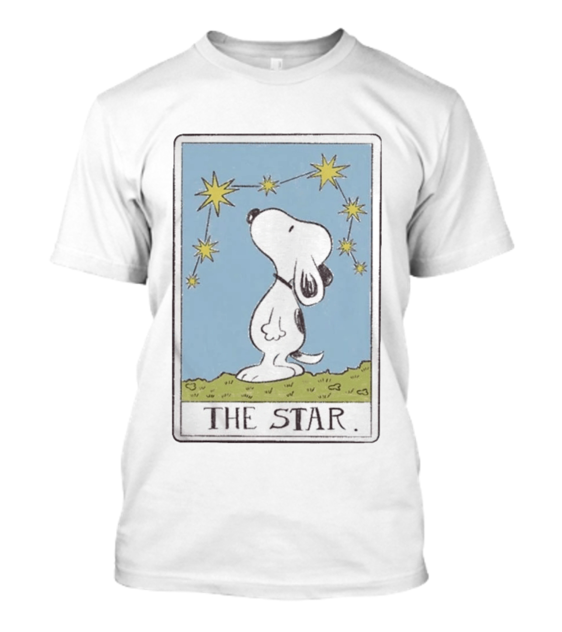 Snoopy The Star Tarot Card With Constellation T-Shirt