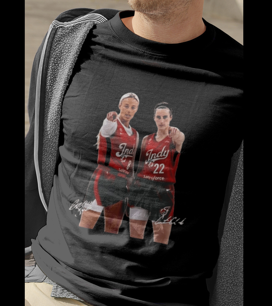 Indy Basketball Players 8 And 22 With Signatures SalesForce T-Shirt