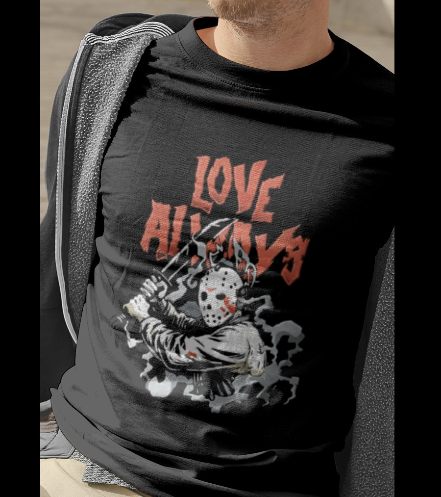 Love Always Jason Voorhees Bloody Machete T-Shirt