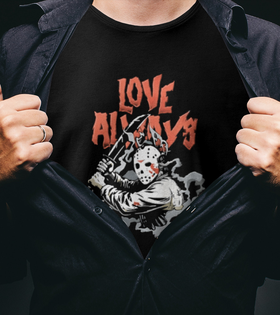 Love Always Jason Voorhees Bloody Machete T-Shirt