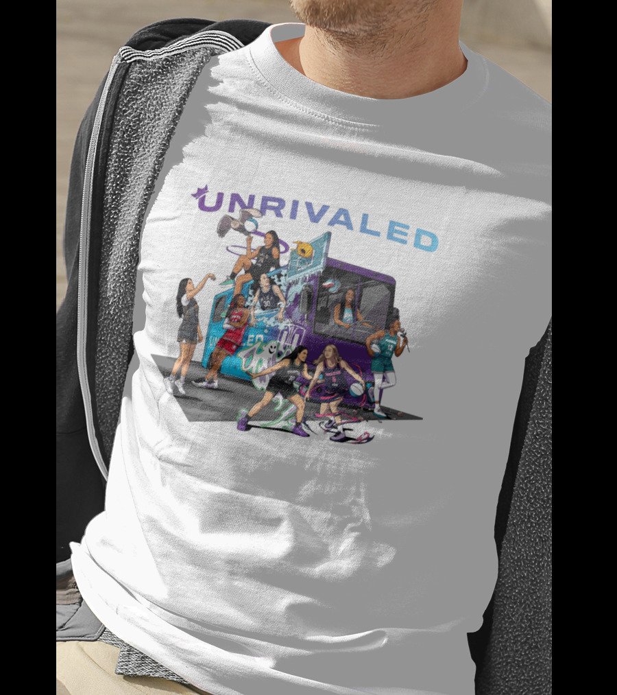Unrivaled Season 3 Women's Bus Tour Players Uniform Basketball Team T-Shirt