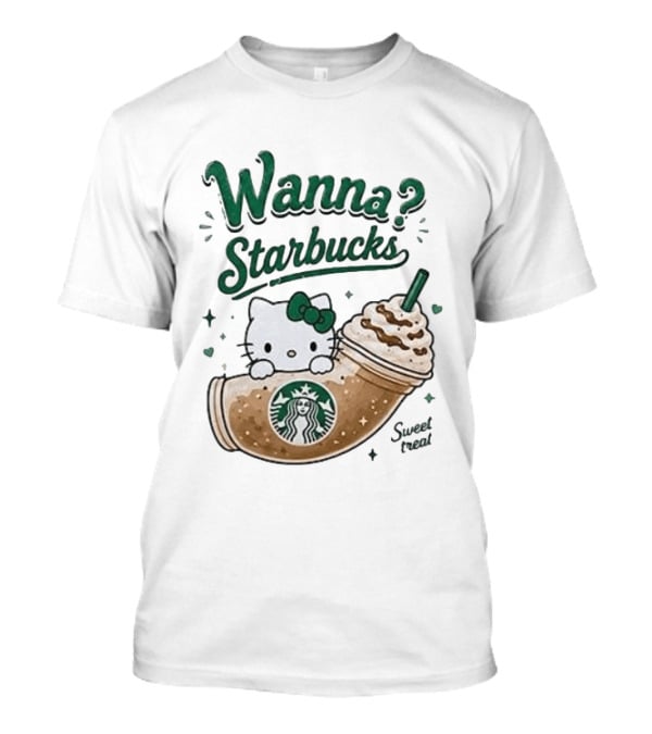 Wanna Starbucks Hello Kitty Sweet Treat T-Shirt