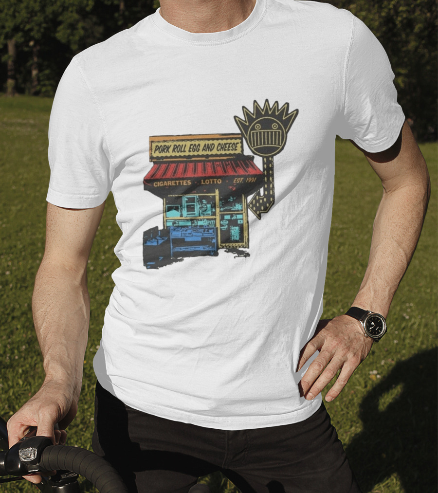 Ween Pork Roll Egg And Cheese Cigarettes Lotto 1991 Storefront T-Shirt