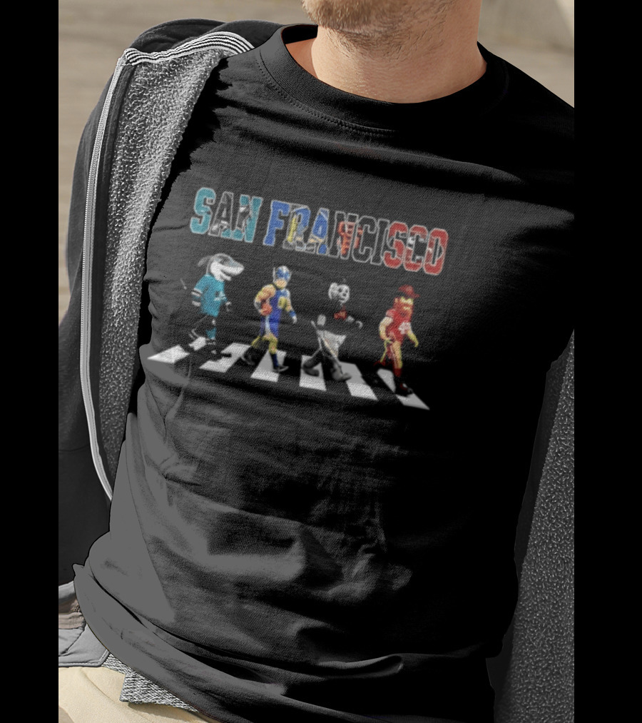 San Francisco Football Baseball Hockey Abbey Road Sports T-Shirt