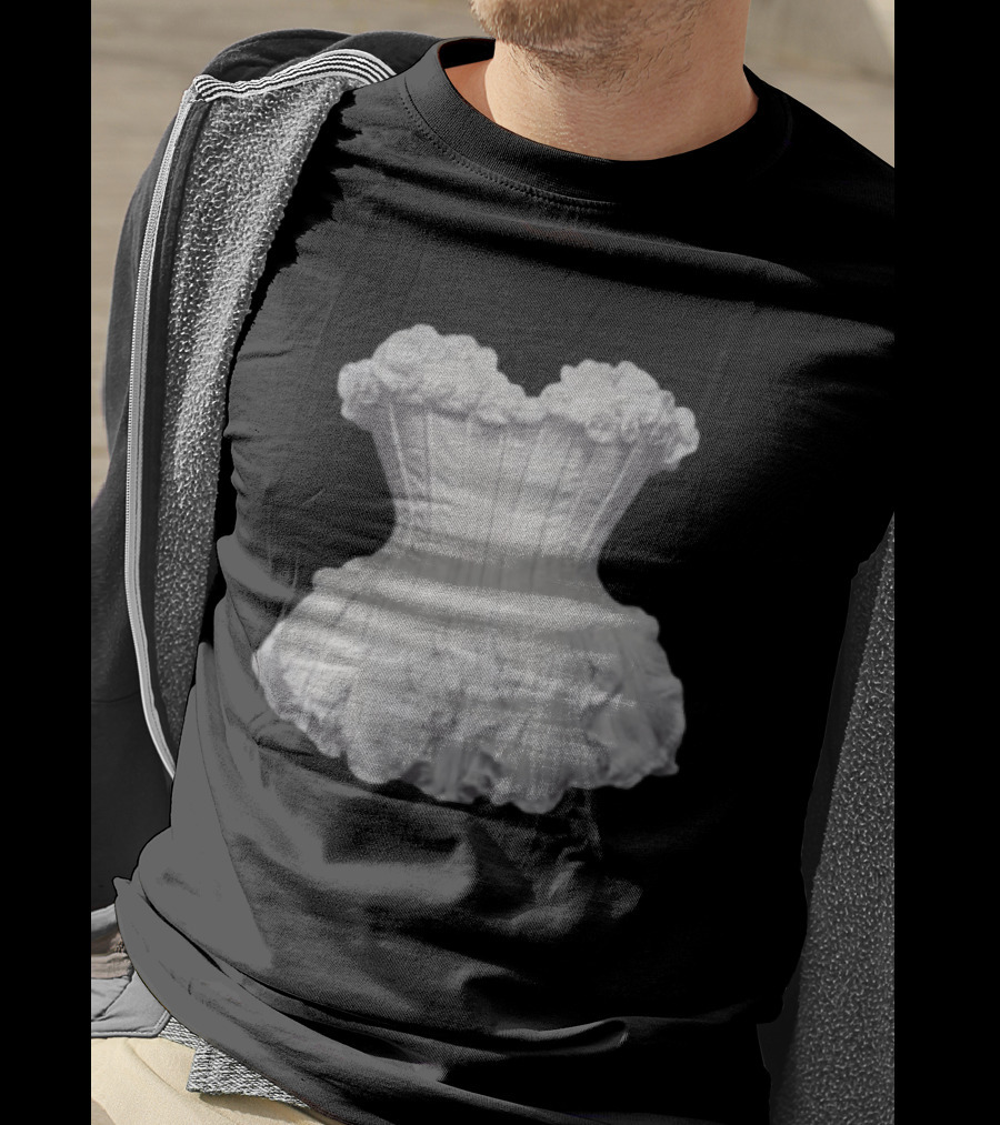 Beyonce Store Flaws And All White Corset Sculpture T-Shirt