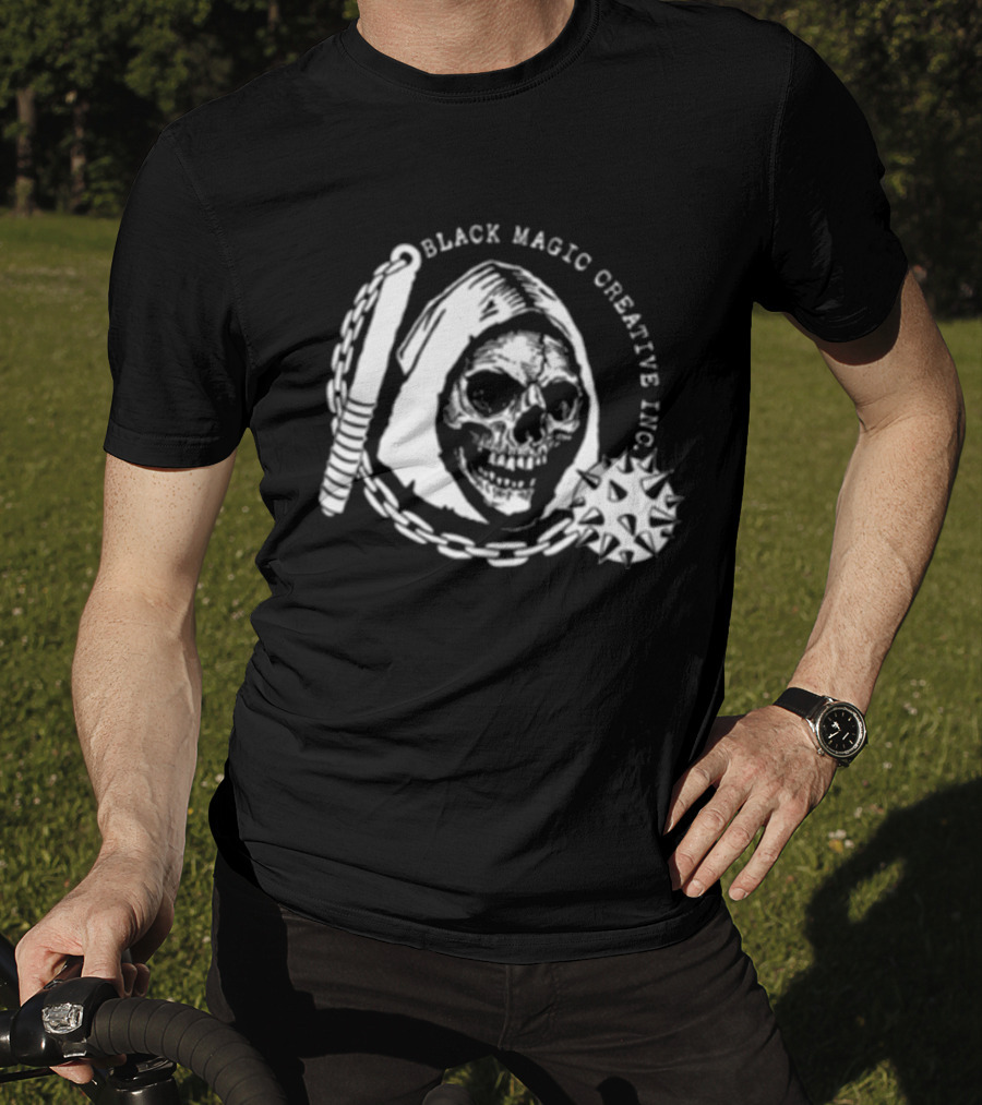 Black Magic Creative Inc Skull And Chain T-Shirt