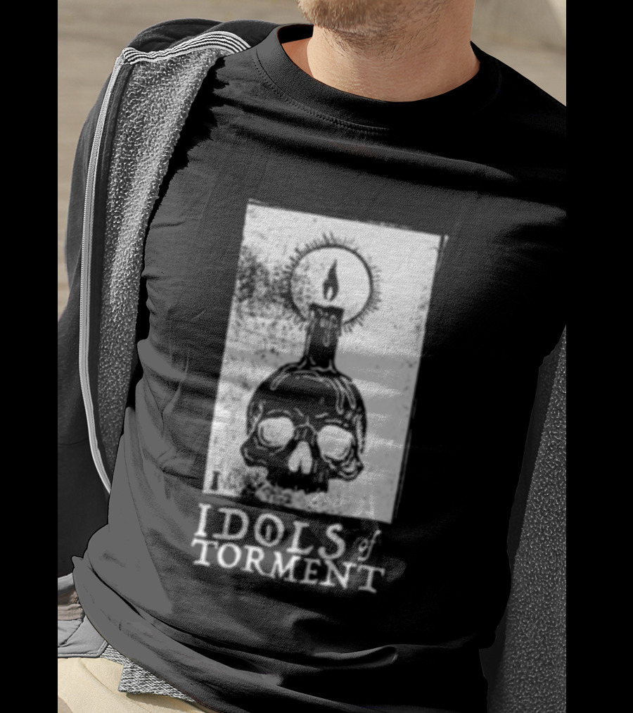 Black Magic Creative Store Idols Of Torment Skull Candle T-Shirt