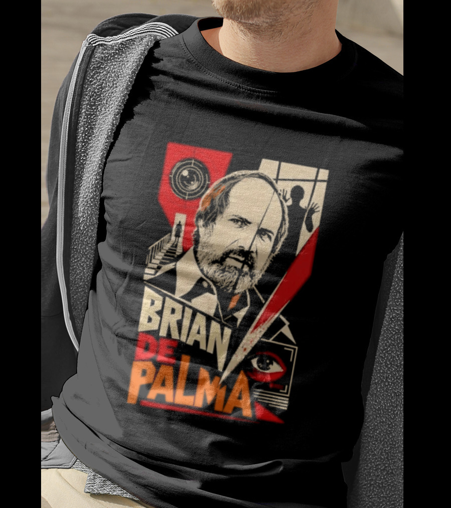 Brian De Palma Cinematic Visionary Red Eye Montages T-Shirt