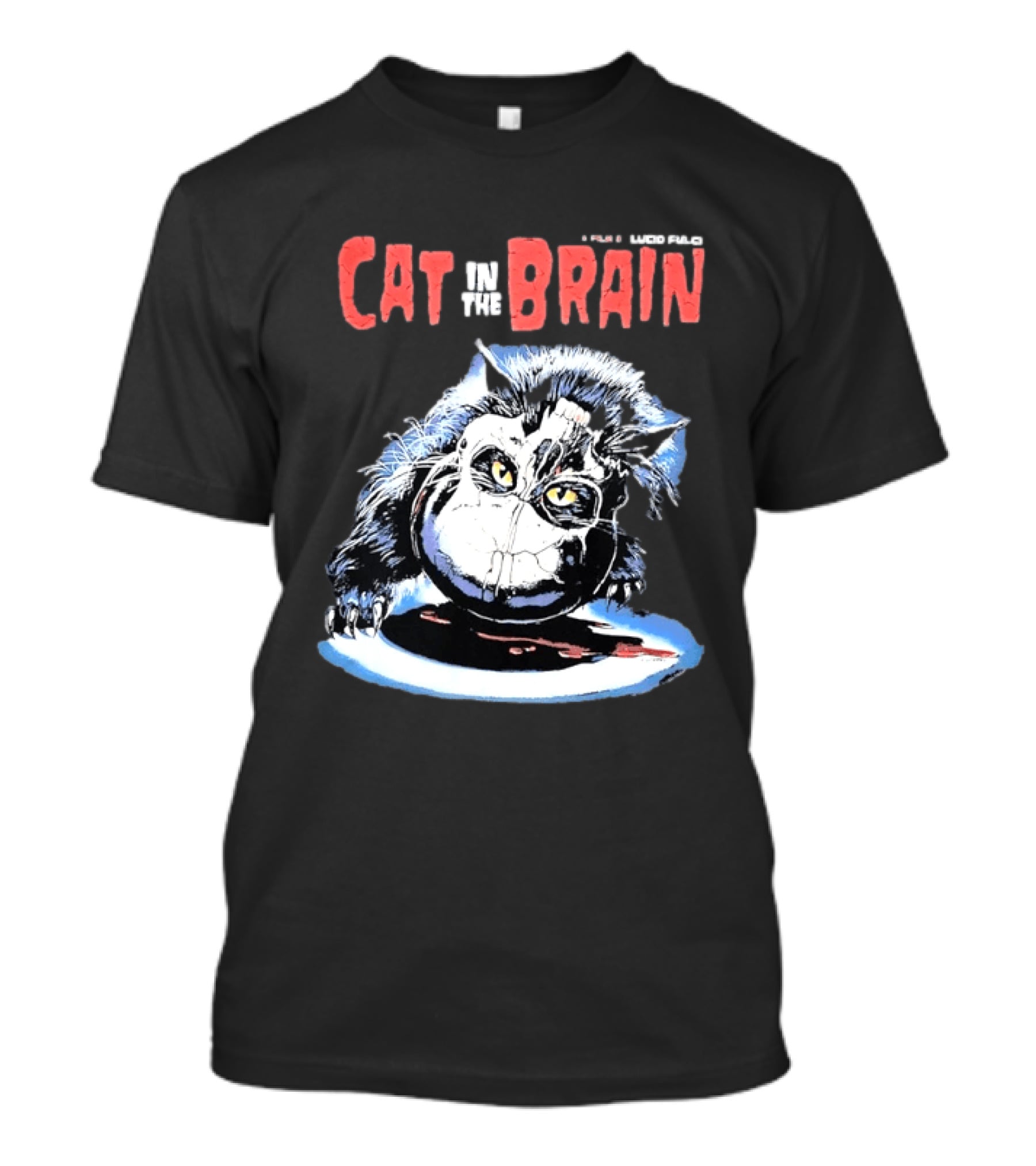Lucio Fulci Cat In The Brain Horror Movie Graphic Novelty T-Shirt