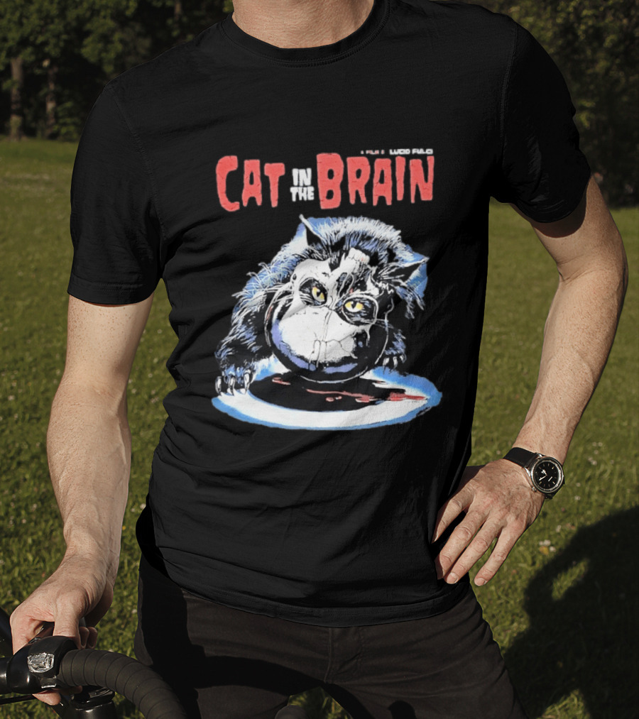 Lucio Fulci Cat In The Brain Horror Movie Graphic Novelty T-Shirt