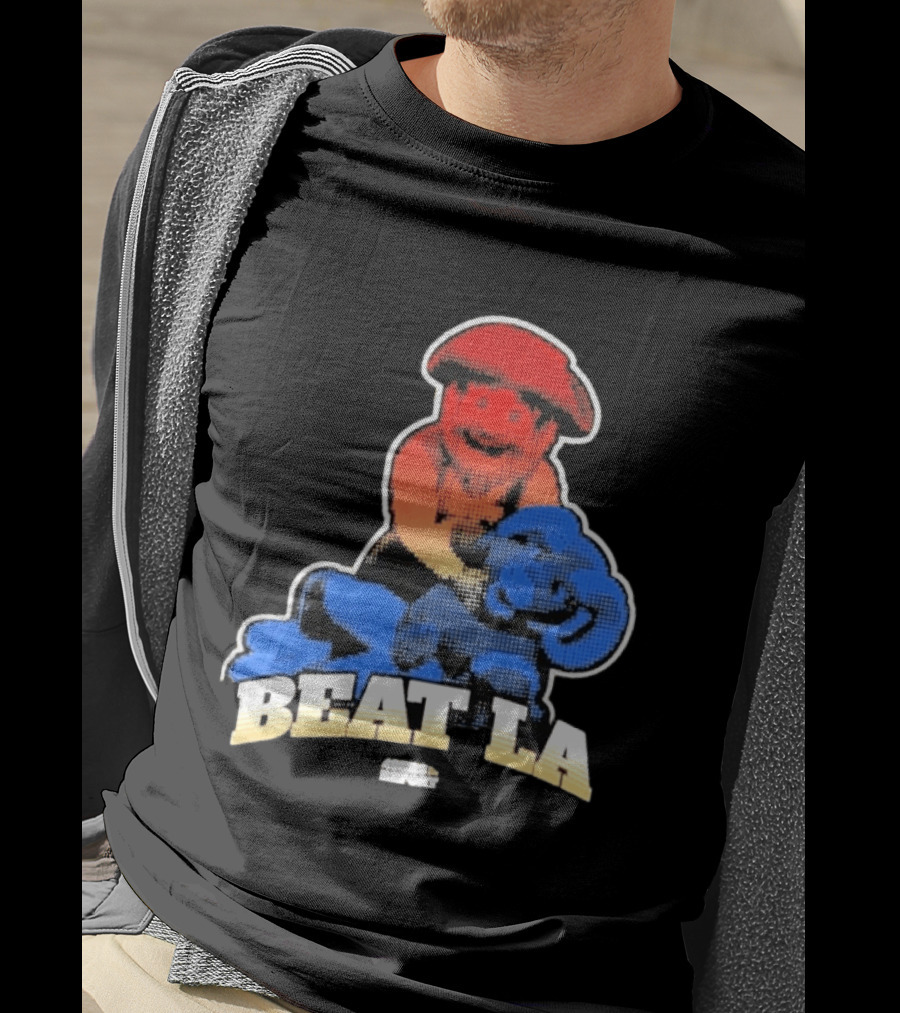 San Francisco 49ers Beat LA Rams Retro Style Football Rivalry T-Shirt