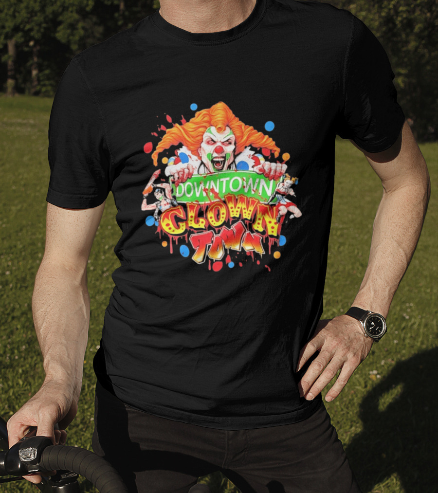 Downtown Clown Town Joker Harley T-Shirt