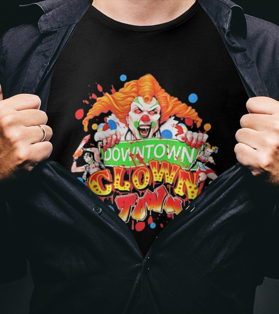 Downtown Clown Town Joker Harley T-Shirt