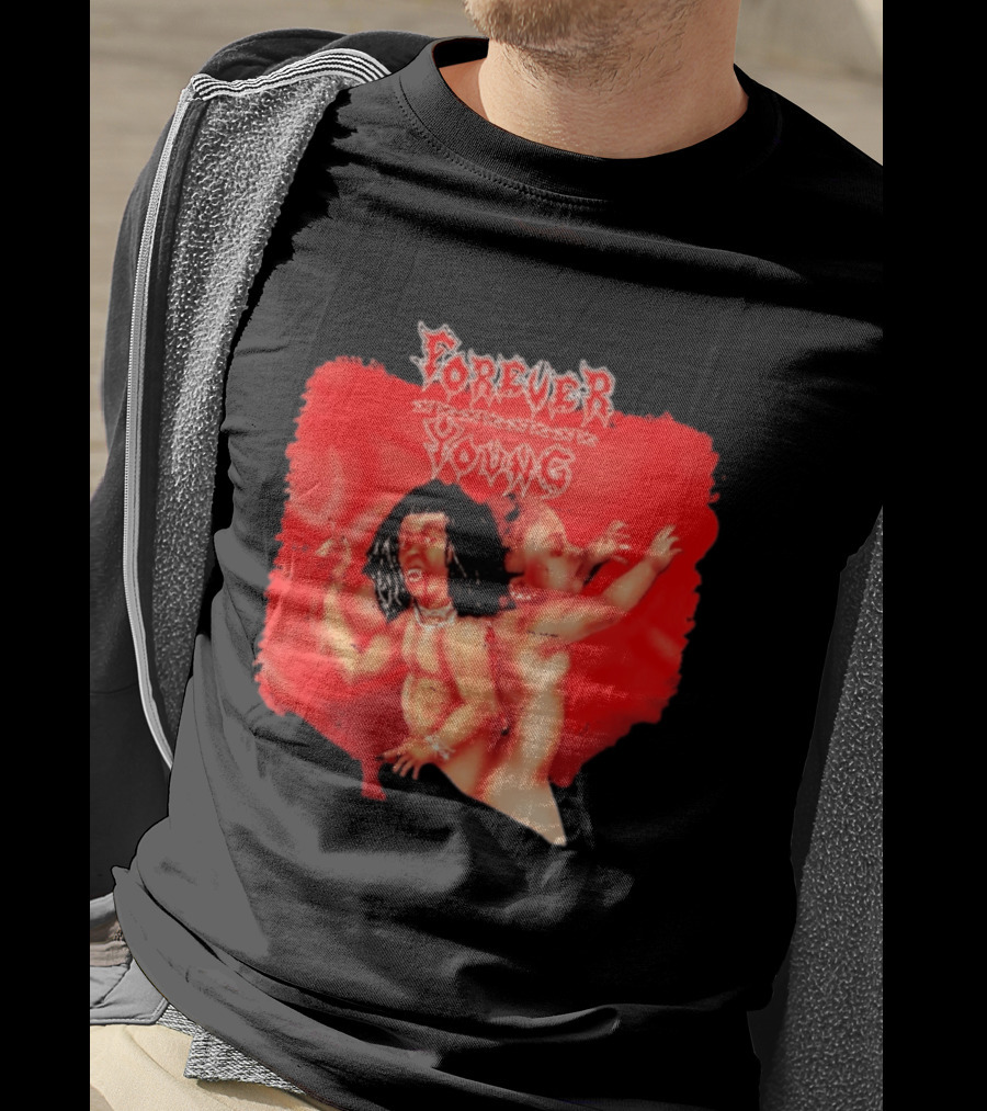 Forever Young Gothic Dark Aesthetic Baby Rebel T-Shirt