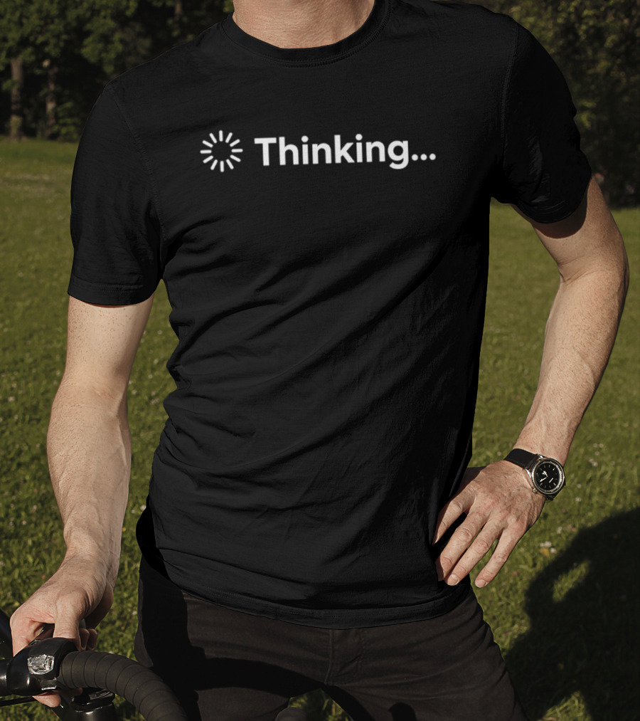 Thinking Loading Buffer Waiting Computer Spinning Wheel T-Shirt