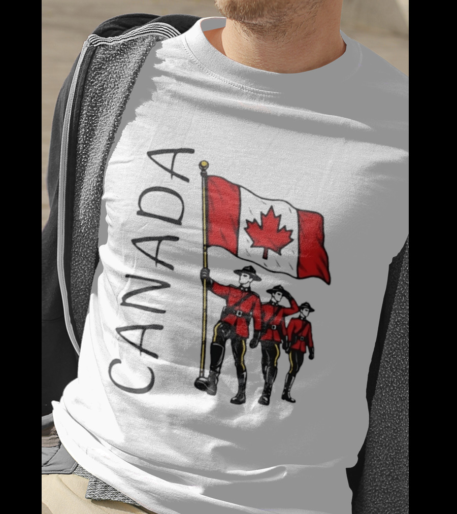 Canada Flag Royal Canadian Mounted Police Parade T-Shirt