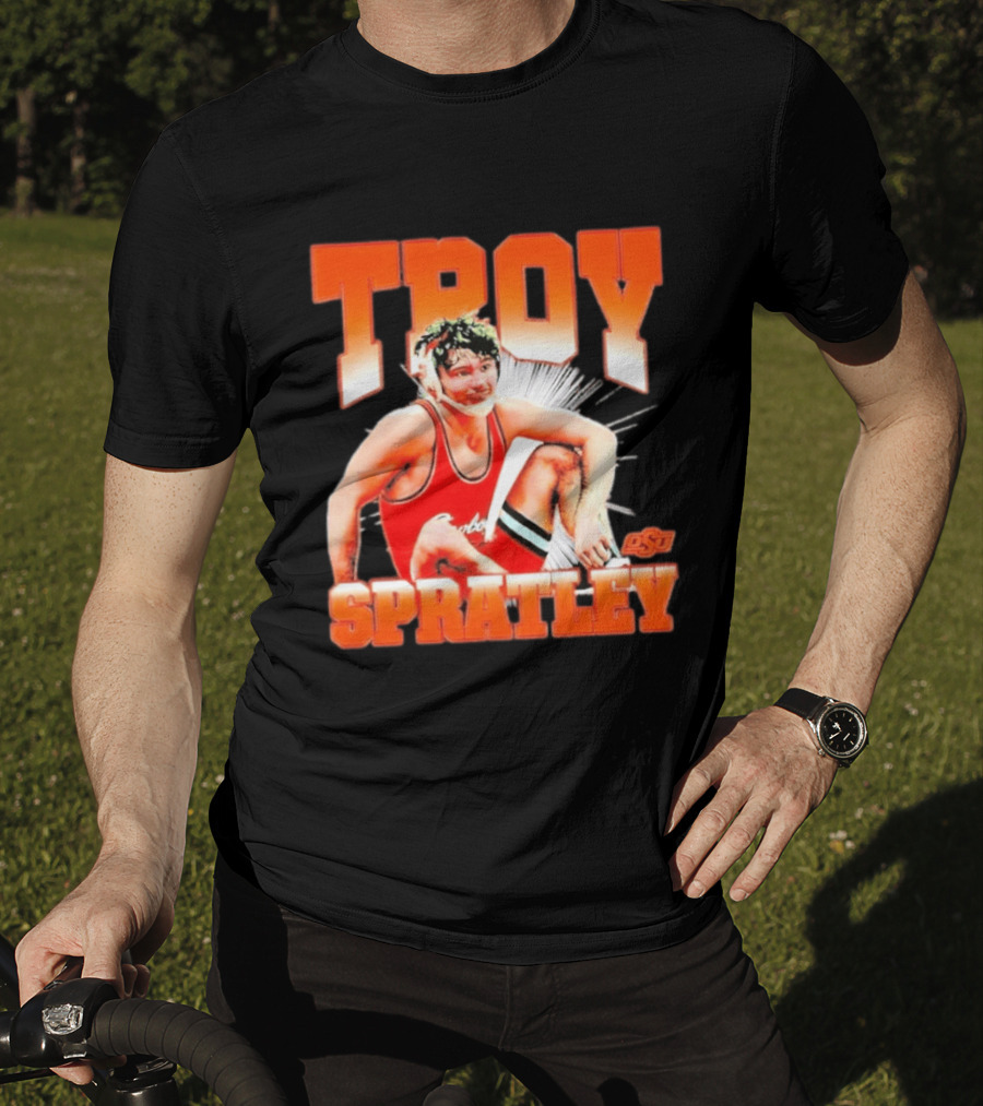 Troy Spratley OSU Oklahoma State Wrestling Player T-Shirt