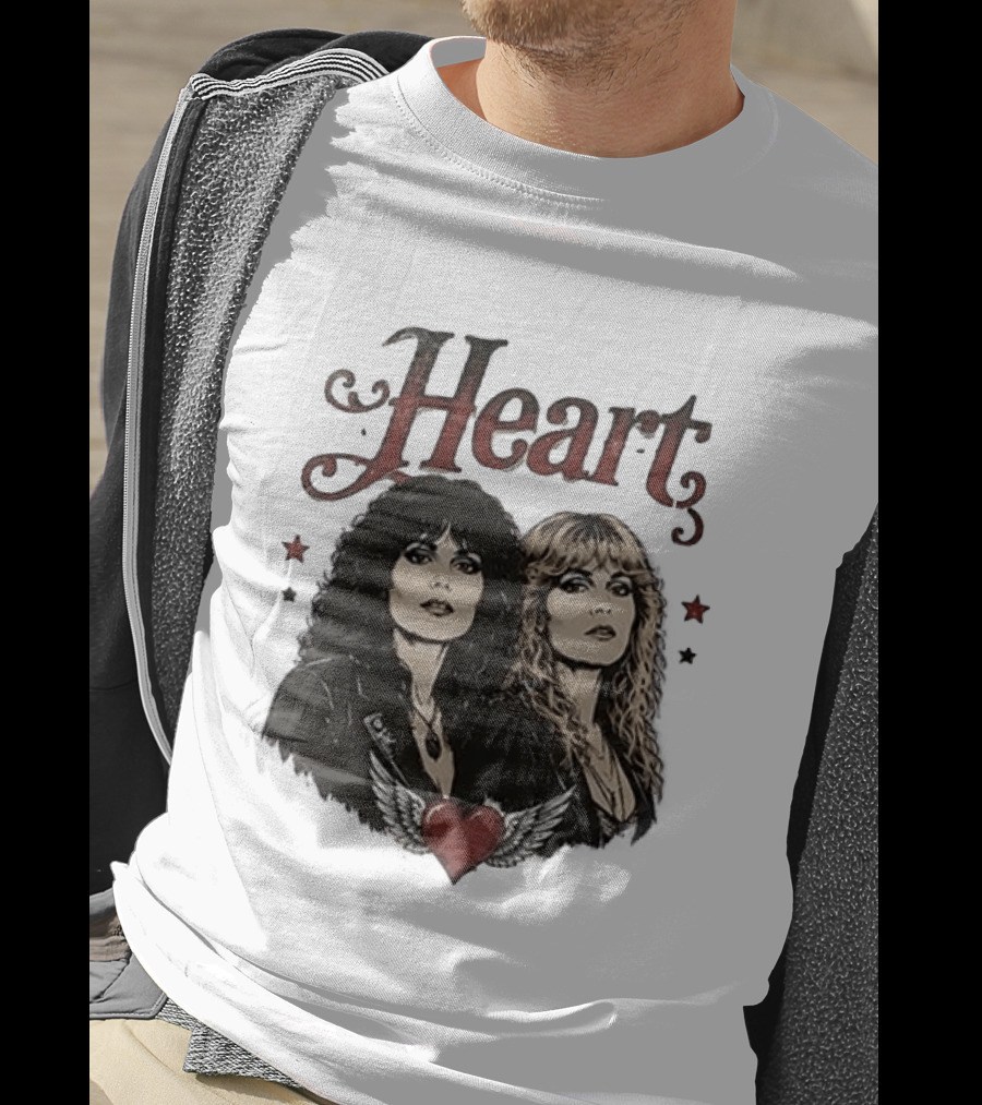 Heart Band Sing Loud Love Wild With Iconic Duo T-Shirt