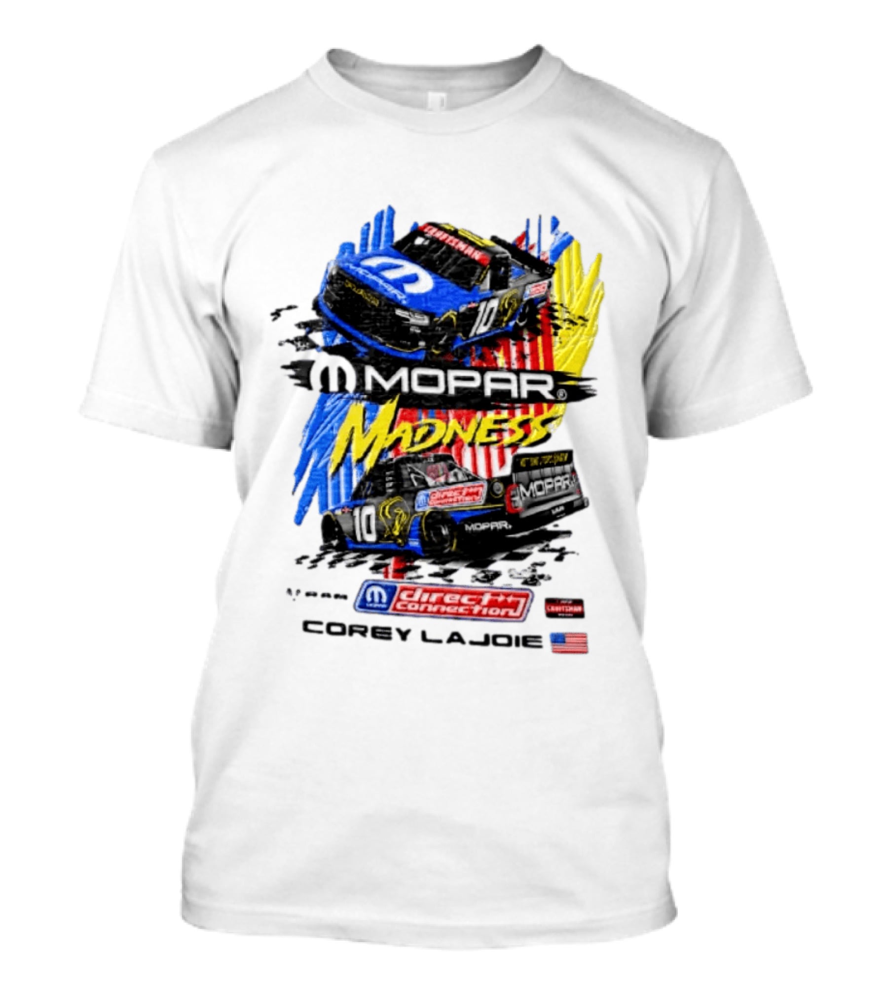 Kaulig Racing Corey LaJoie Mopar Madness 10 Direct Connection NASCAR 2023 T-Shirt