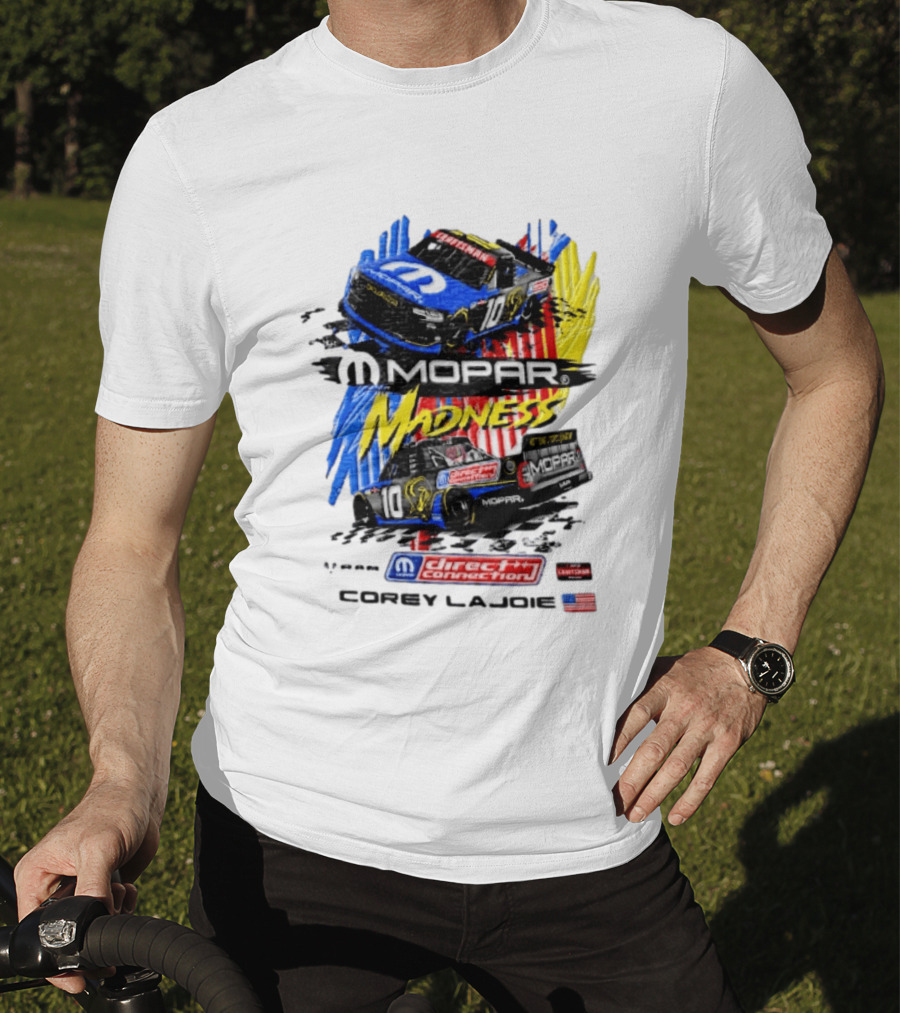 Kaulig Racing Corey LaJoie Mopar Madness 10 Direct Connection NASCAR 2023 T-Shirt