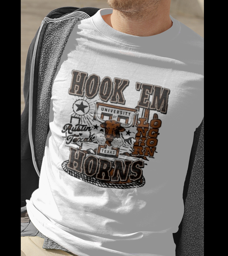 Hook 'Em Horns University Of Texas Austin Longhorns Texas T-Shirt