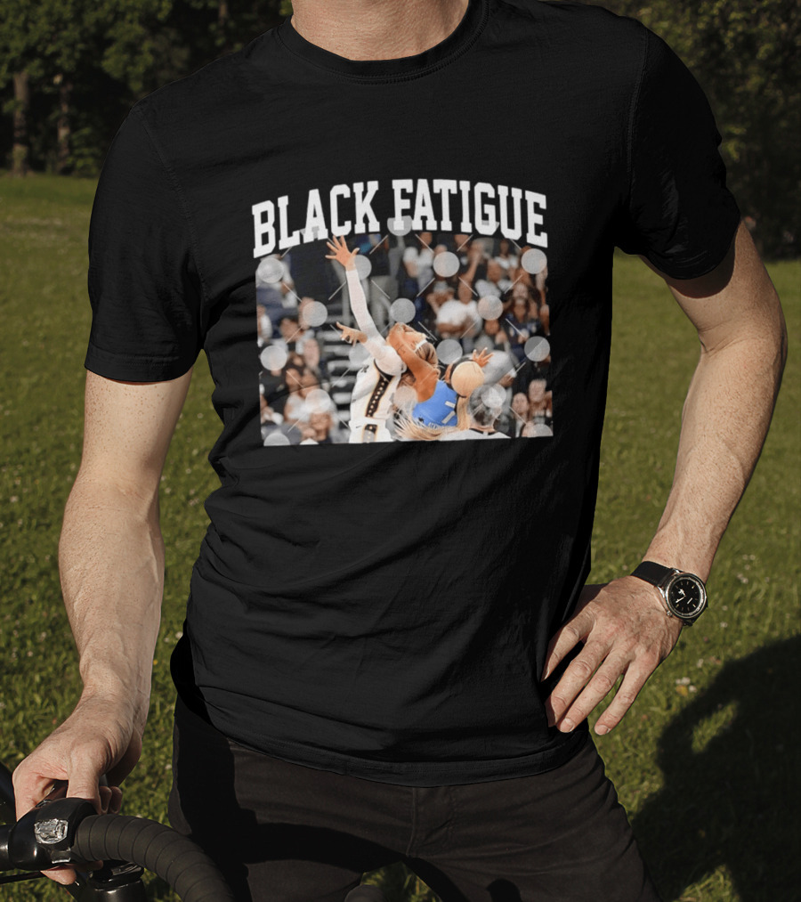 BLACK FATIGUE Basketball Sports Athlete Action Scene T-Shirt
