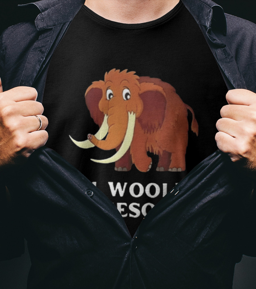 I'm Woolly Awesome Cartoon Mammoth T-Shirt