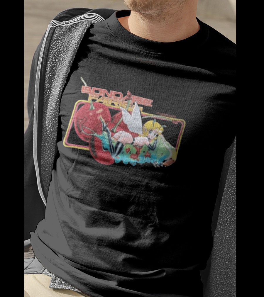 Bondage Fairies Anime Fairy On Caterpillar With Cherries T-Shirt