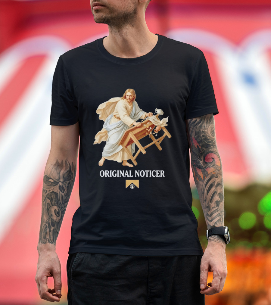 Jesus Christ Original Noticer Temple Cleansing Visual T-Shirt