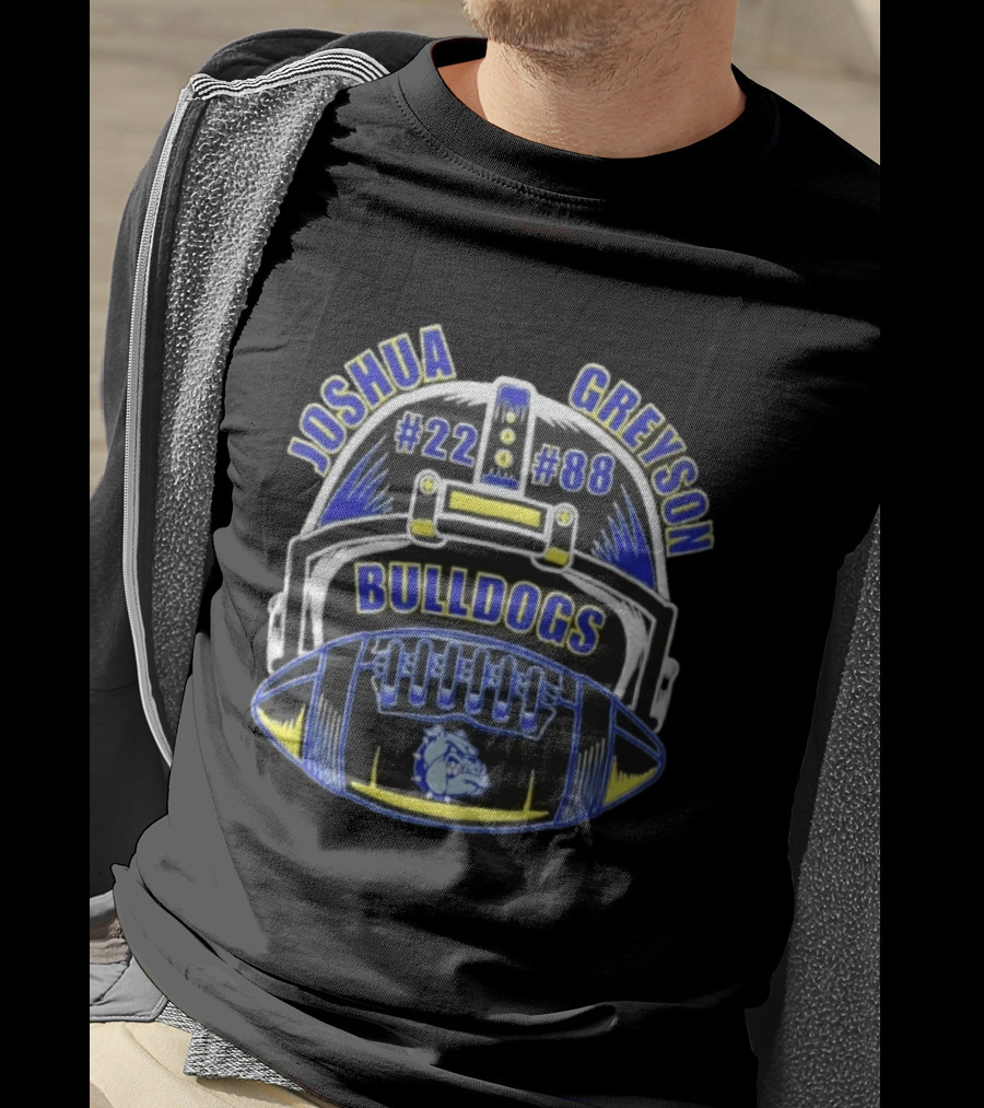 Joshua Greyson Bulldogs Football Helmet #22 #88 T-Shirt