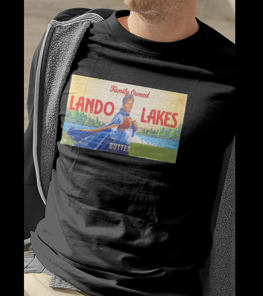 Family Owned Lando Lakes Butter Star Wars Mashup T-Shirt