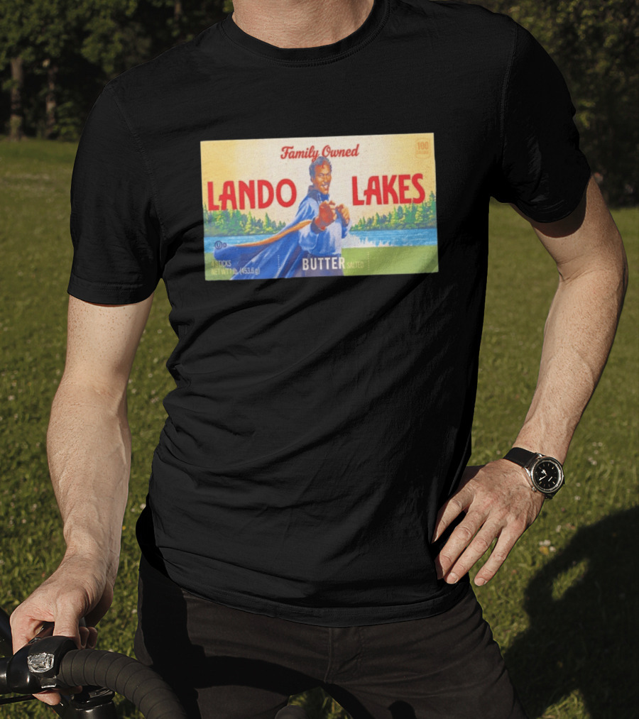 Family Owned Lando Lakes Butter Star Wars Mashup T-Shirt