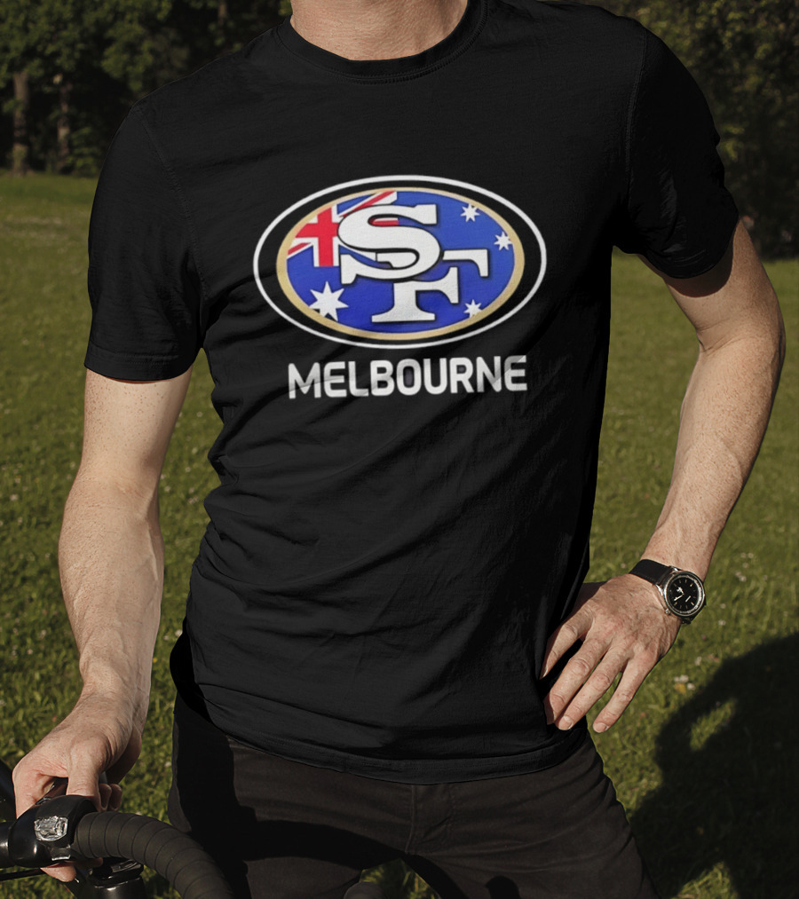 San Francisco 49ers Australia Melbourne Flag T-Shirt