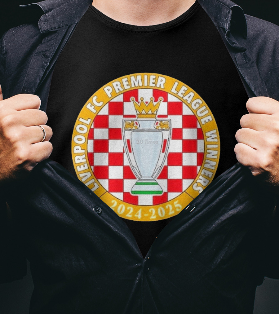 Liverpool FC Premier League Winners 2024 2025 20 Times T-Shirt