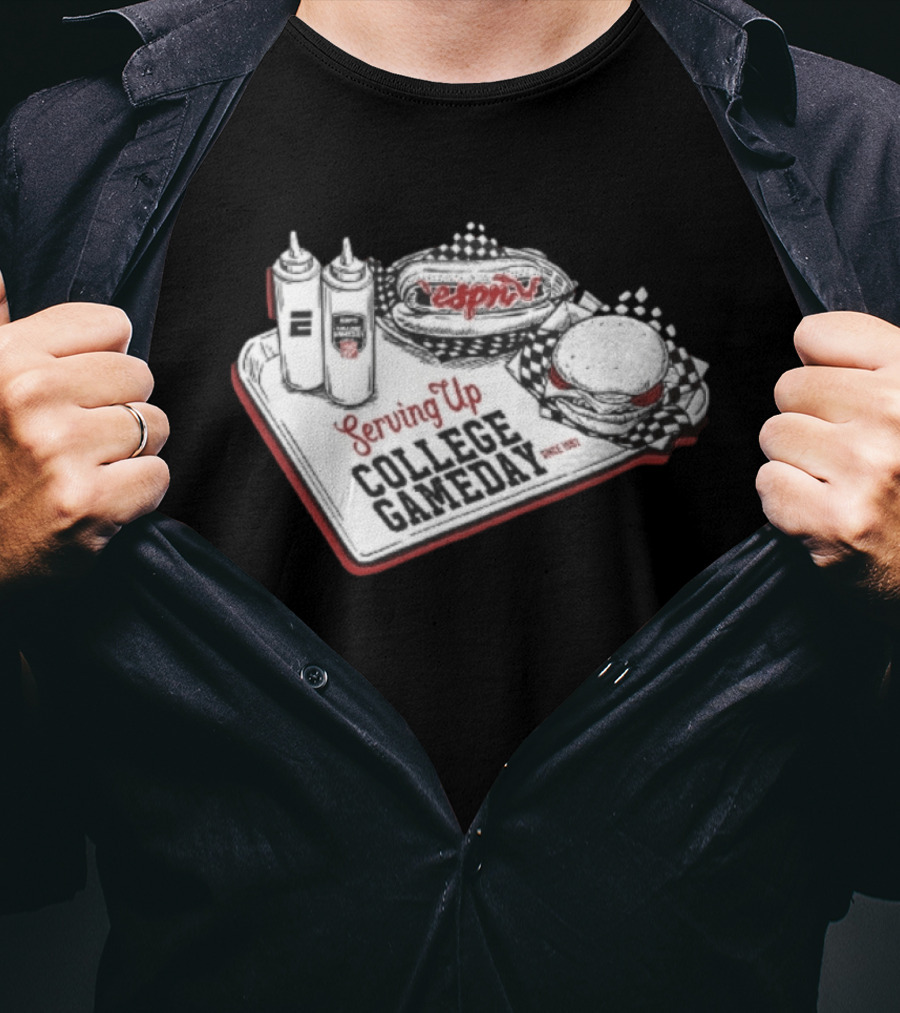Serving Up College GameDay ESPN Since 1993 T-Shirt