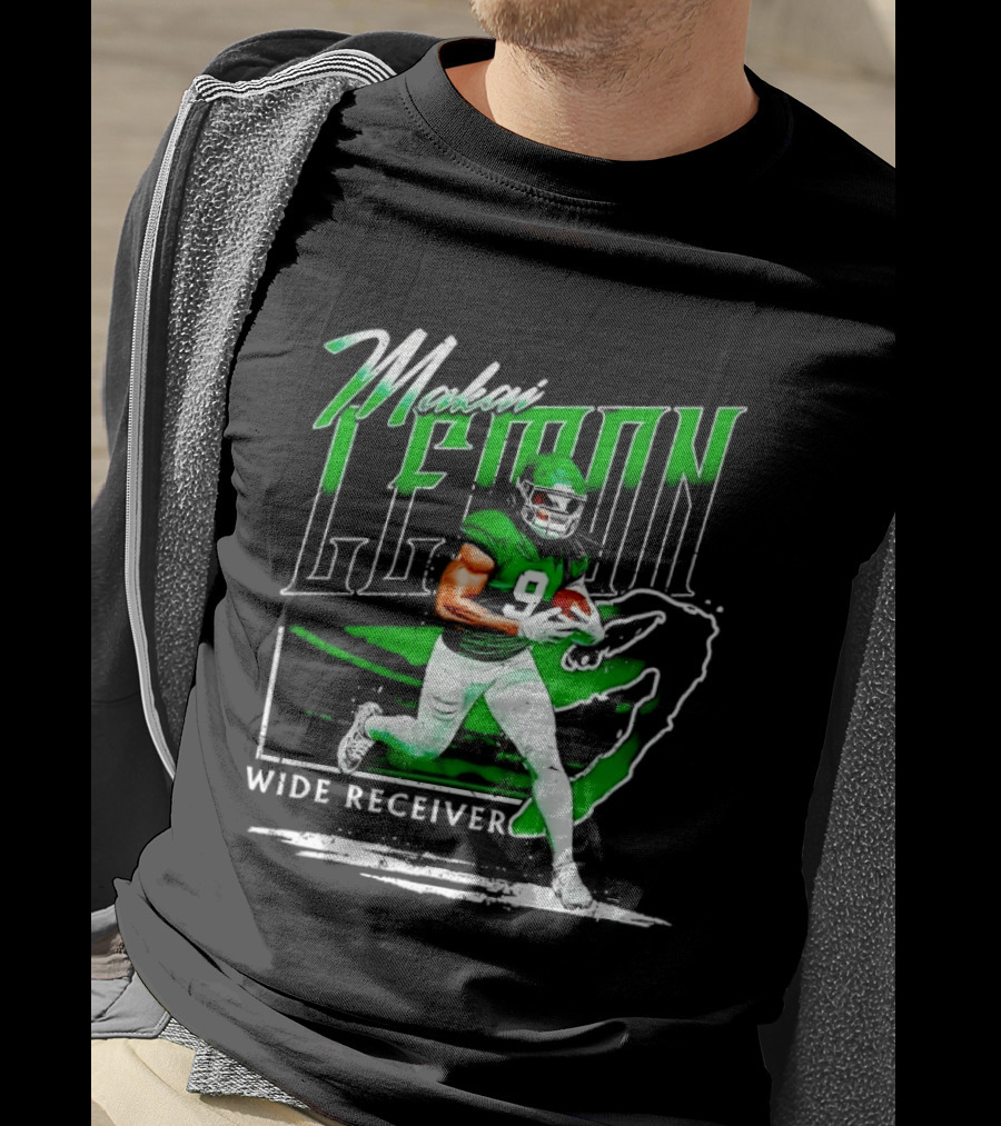 Makai Lemon New York Jets Wide Receiver 9 Football T-Shirt