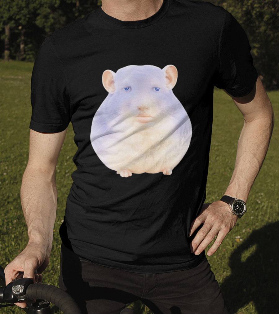 Surreal Chinchilla Human Face Hybrid Expression T-Shirt