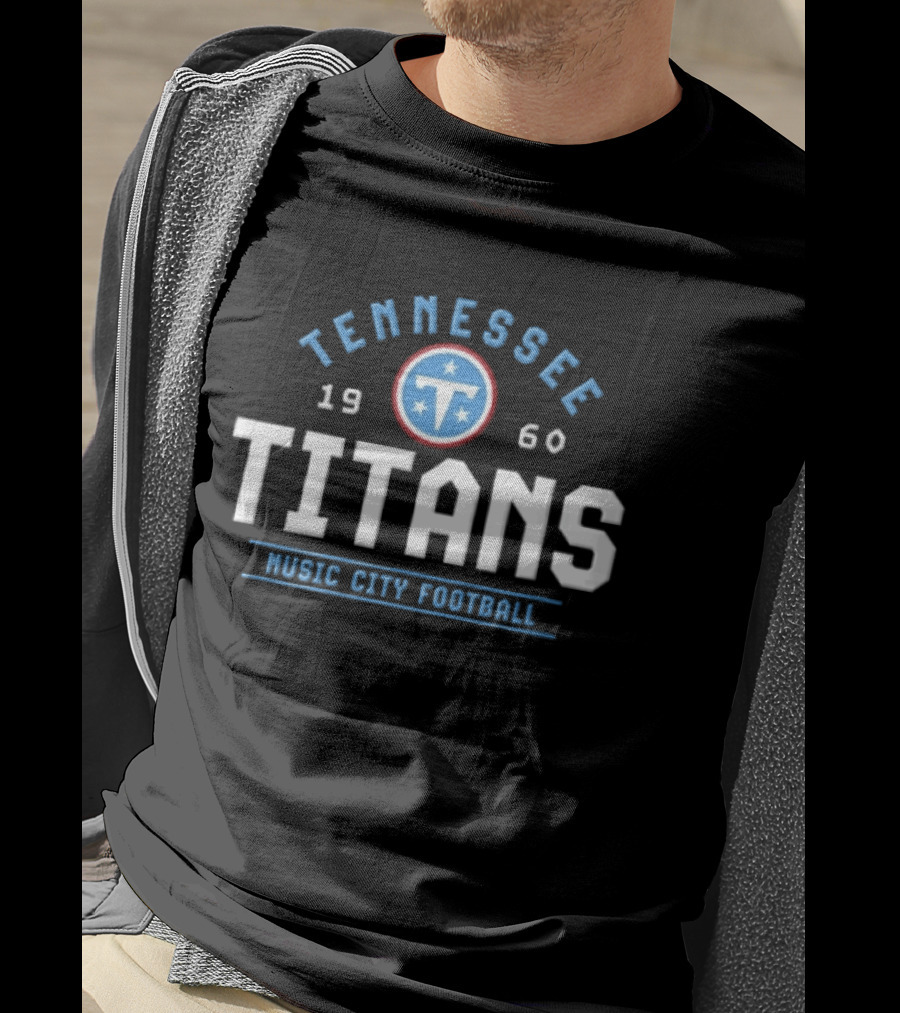 Tennessee Titans 1960 Music City Football Three Stars T-Shirt