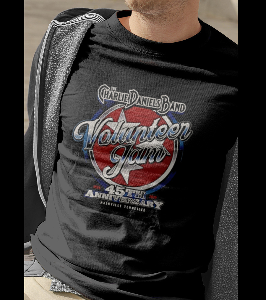 Charlie Daniels Band Volunteer Jam 45th Anniversary Nashville Tennessee Star T-Shirt