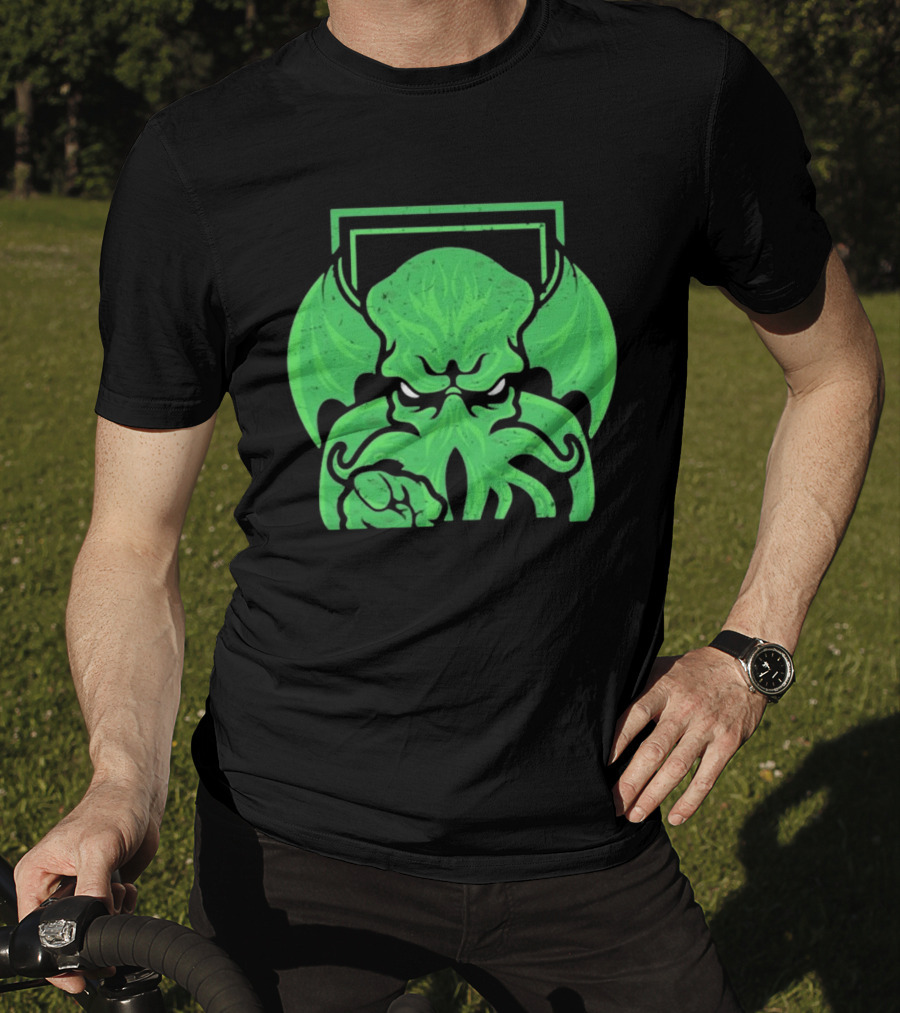 I Want Cthulhu YOU To Obey Commanding Green Creature T-Shirt
