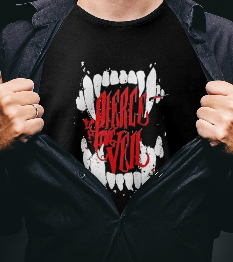Pierce The Veil Blood Fangs Post Hardcore Band Merch T-Shirt