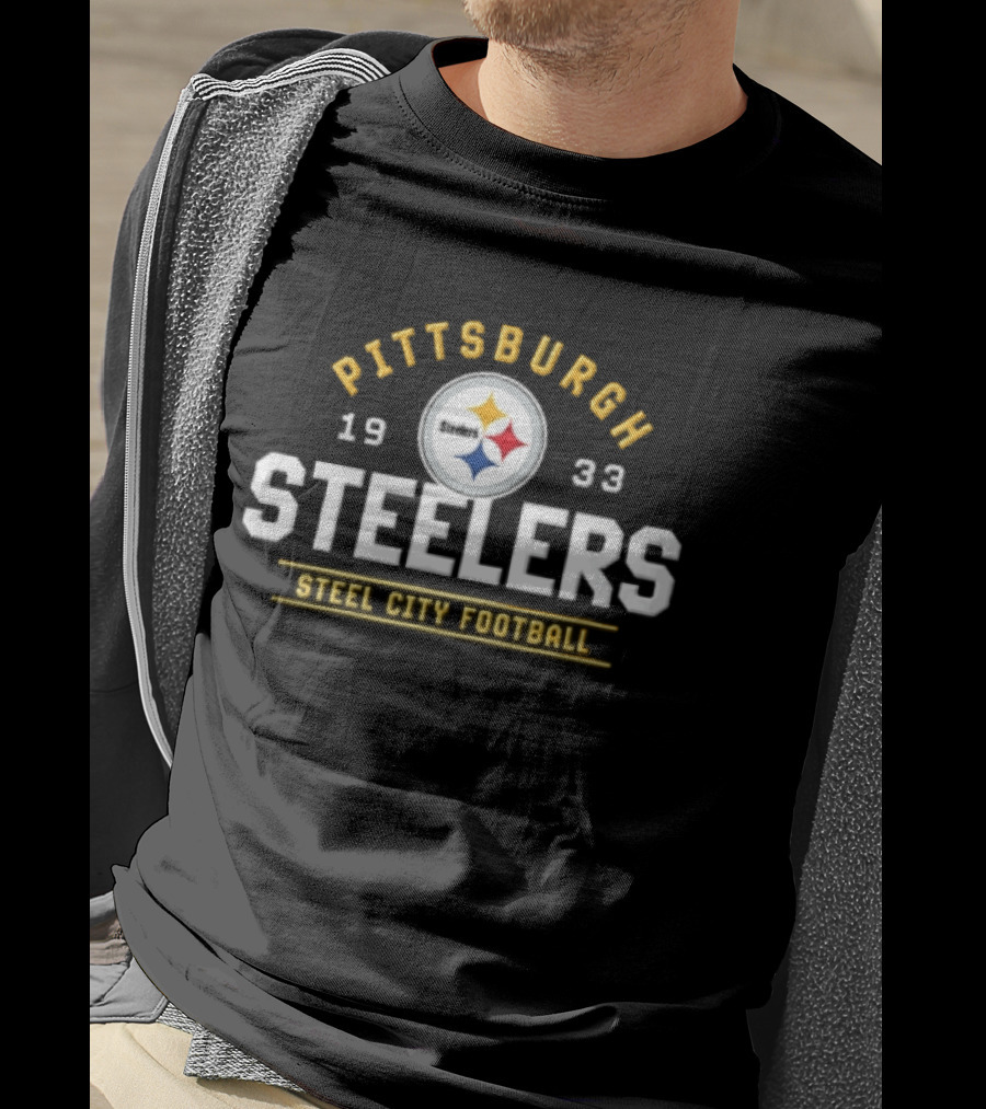 Pittsburgh Steelers 1933 Steel City Football Team T-Shirt