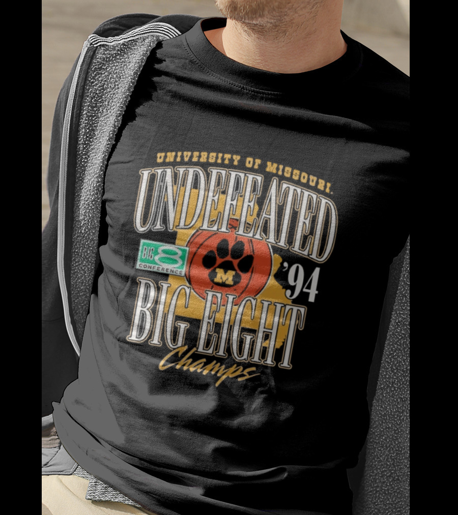 University Of Missouri Big Eight Undefeated Champions 1994 T-Shirt